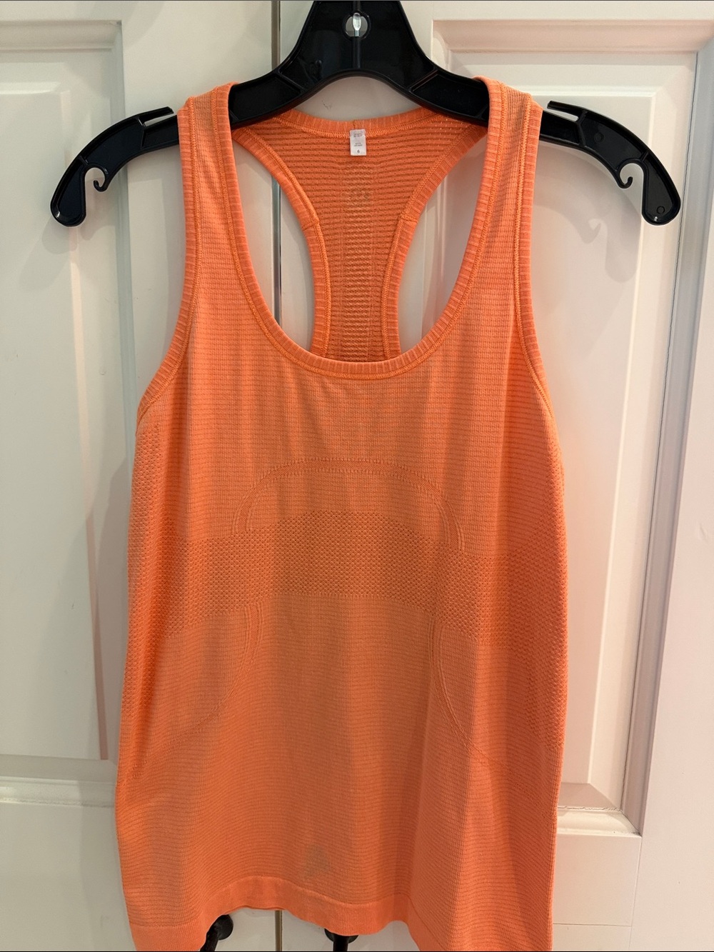 lululemon athletica Orange Seamless Racerback Tank